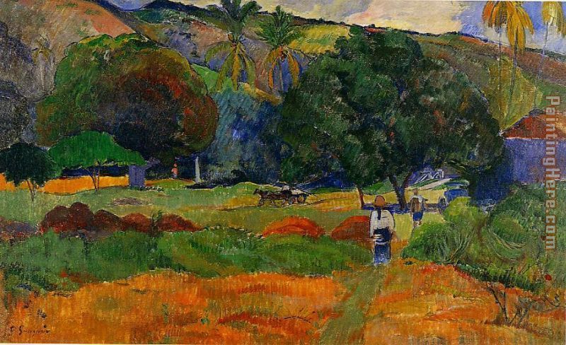 The Little Valley painting - Paul Gauguin The Little Valley art painting